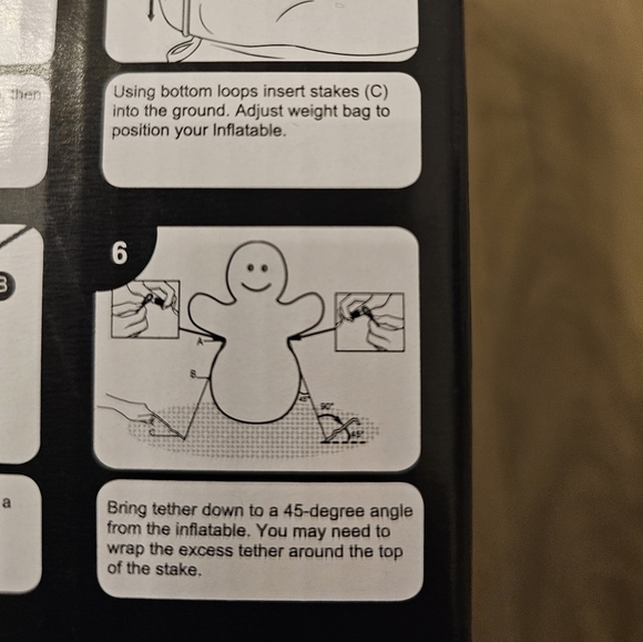 NWT Halloween Spooky Village Inflatable Floating Ghost 3.5 ft - Picture 9 of 10